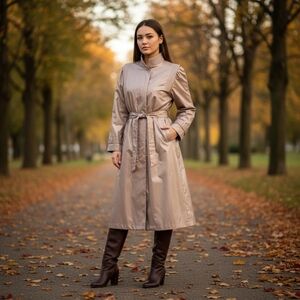 Chiango by fleet street metallic gold coat sz 16 petite